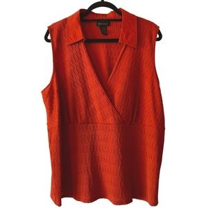 Lane Bryant Sleeveless Surplice Neck Top: 22/24